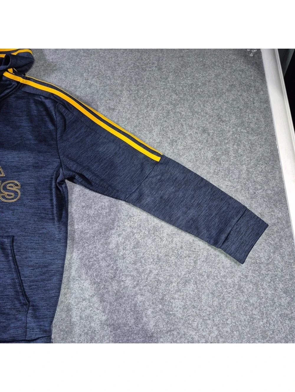 Adidas Youth Blue &  Yellow Sz XL (18/20) Hoodiie Pullover Logo